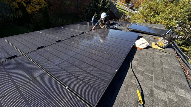 Jim is a roof solar gymnast