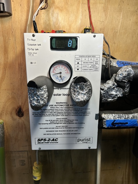 Purist brand Solar Hot Water System upgrade with new Microsol II E ver 8, Standish, ME
